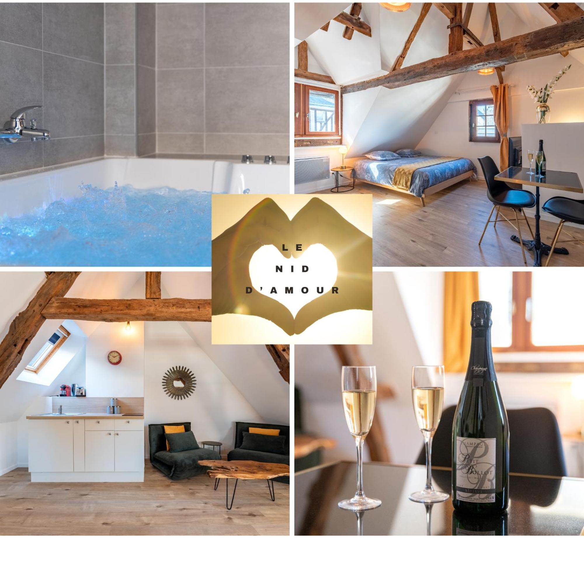 Centre-Ville Le Nid D'Amour Jacuzzi Appartement รูออง ภายนอก รูปภาพ